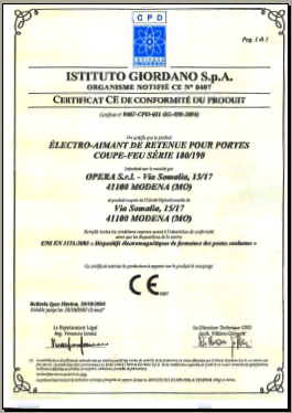 Opera certificate
