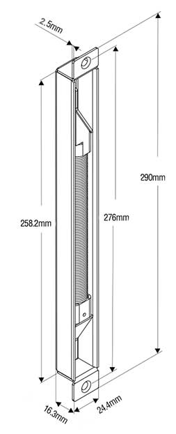 Passe-câble à encastrer - ouverture de porte jusqu'à 180° - Quincaillerie  Portalet